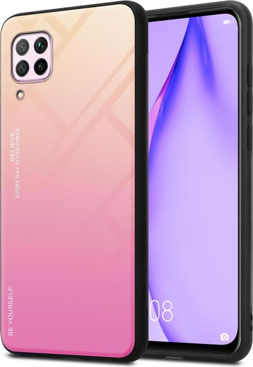 Actual product image Cadorabo TPU 2 colors glass cover (Huawei Nova 7i, Huawei P40 Lite)