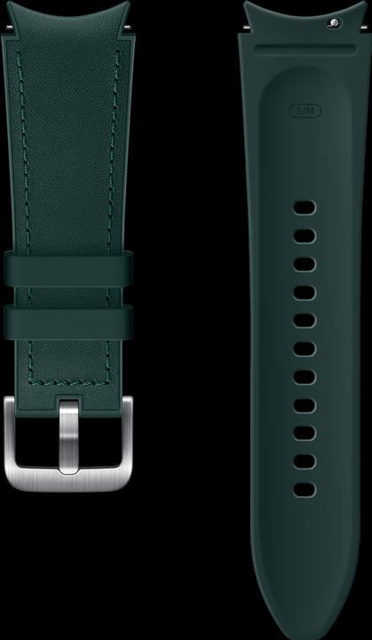 Samsung Bracelet en cuir hybride 20mm M/L Gre (20 mm, Fluoroélastomère, Cuir)