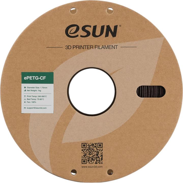 Actual product image eSUN ePETG-CF Carbon Red Filament 1.75mm 1Kg (PETG, 1.75 mm, 1000 g, Red)