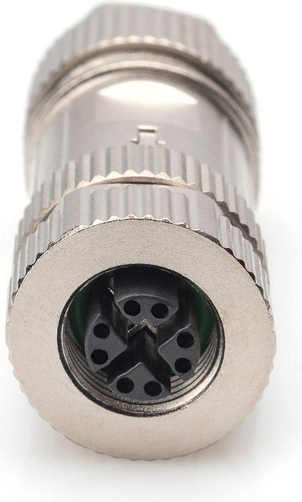 Produktbild Digitus M12-Buchse X-kodiert IP67, Cat. 6A, feldkonfektionierbar