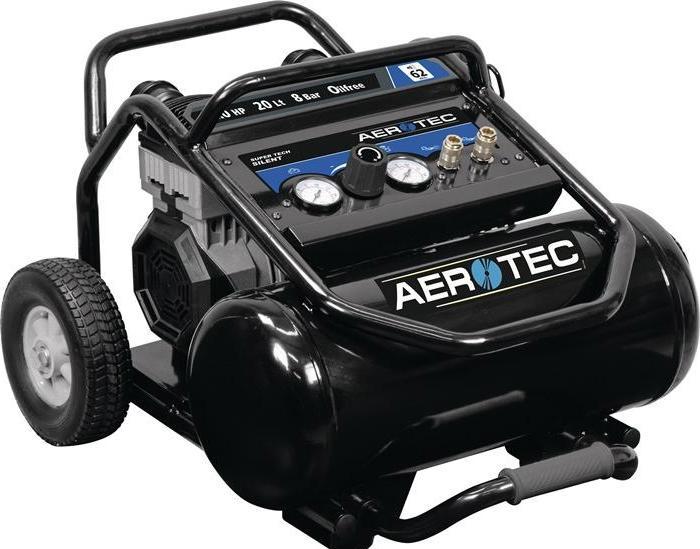 Actual product image Aerotec Assembly compressor SUPERTECH Silent oil-free (8 bar, 20 l)