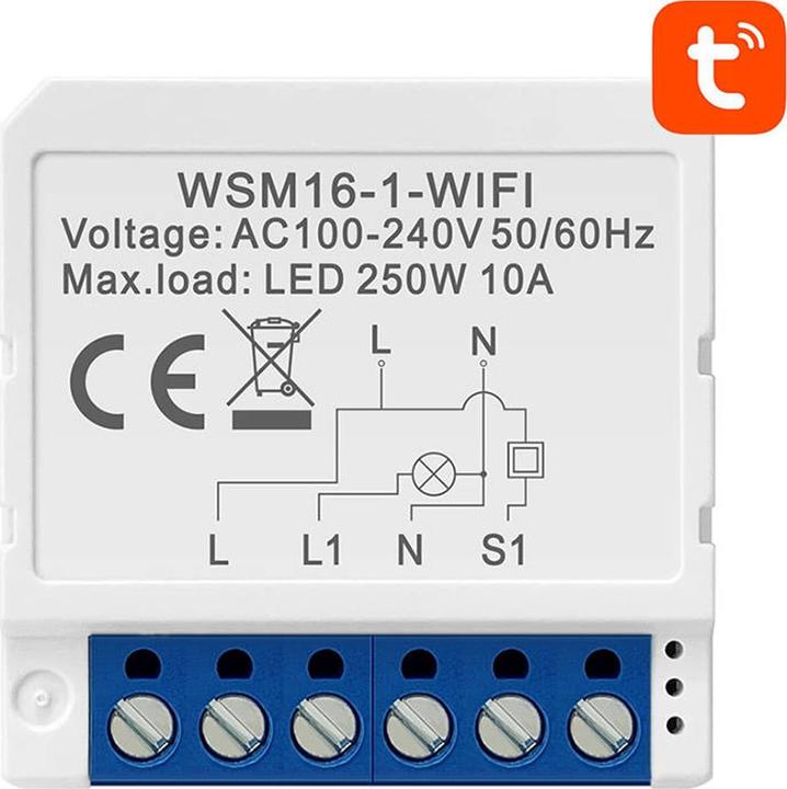 Actual product image Avatto Smart Switch Module WiFi WSM16-W1 TUYA (Switch actuator)