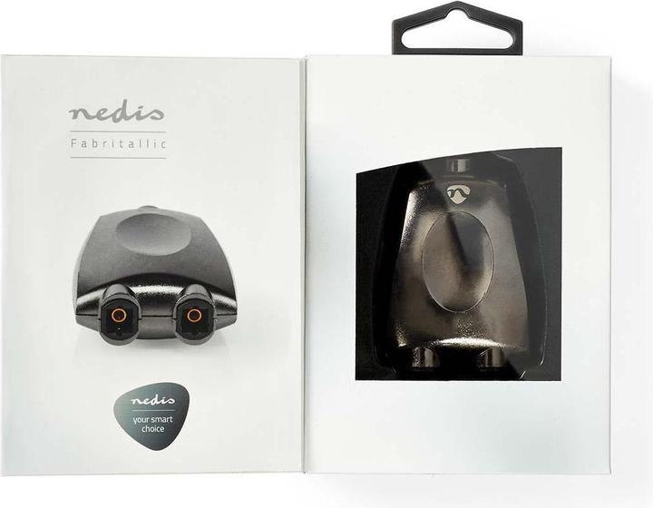 Produktbild Nedis TosLink Adapter, splitter, sluminum - Gray With Metal