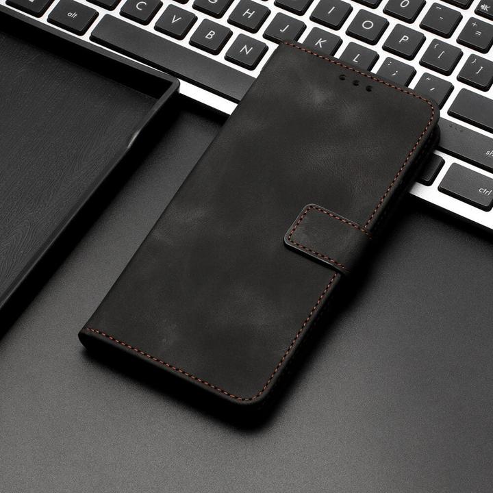 Produktbild Cover-Discount Galaxy S25 / S24 – Wildleder Look Etui im Vintage Design (Samsung Galaxy S25, Samsung Galaxy S24)