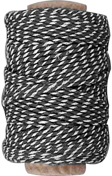 Creativ Company Textilband Baumwolle 50 m Schwarz/Weiss (50 m)