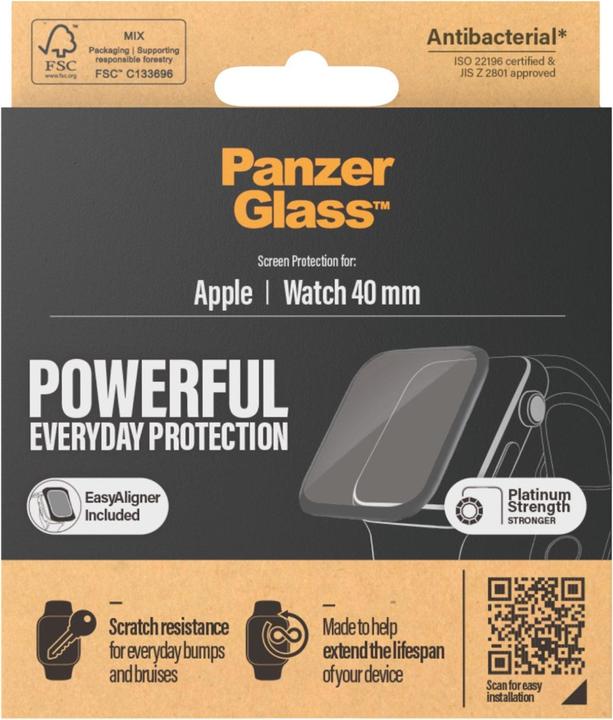 Produktbild PanzerGlass Displayschutz Apple Watch 40 mm