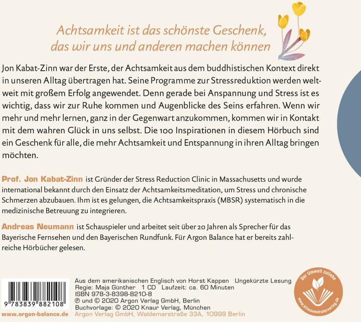 Actual product image Every moment can be your teacher (Andreas Neumann, Horst Kappen, Jon Kabat-Tin, German)