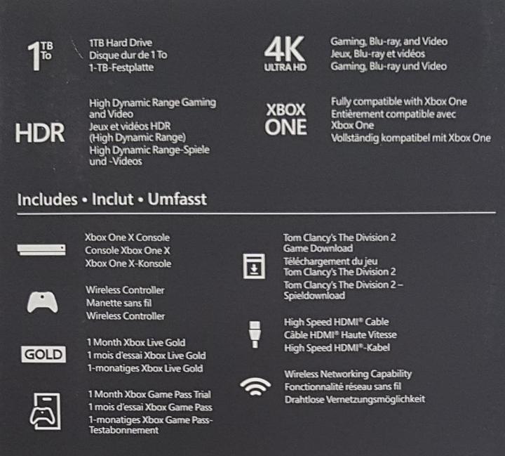 Actual product image Microsoft Xbox One X
