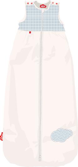 Produktbild Zizzz Babyschlafsack Vichy Blue (110 cm)