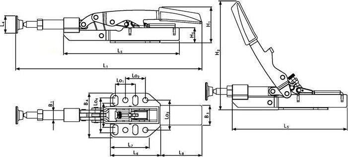Produktbild Bessey Druck/Zug-Kniehebelklemme (10 mm)