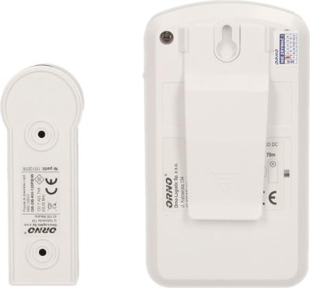 Produktbild Orno DISCO DC Funkklingel Aussen Wasserdicht mit Volume-Regler und Reichweite 80m, Batteriebetrieben