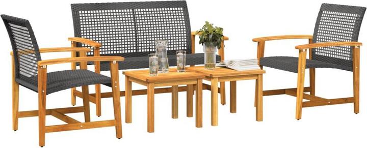 Actual product image VidaXL 5-piece garden lounge set and