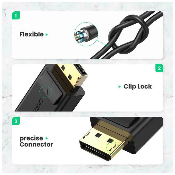 Actual product image Ugreen HDMI (Typ A) — DisplayPort (0.25 m, HDMI)