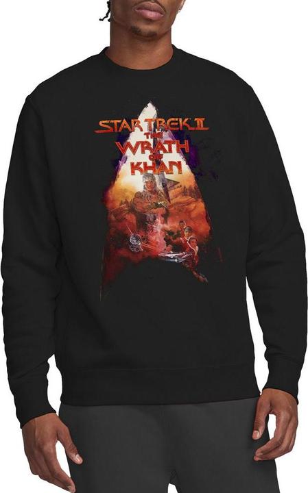 Actual product image Unisex Adult The Wrath of Khan Poster Sweatshirt (L)