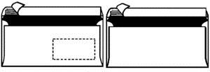 Actual product image Herlitz Envelope, DIN C6, without window, white pressure-sensitive, 75 gsm, wood-free, grey inner print (162 x 114 mm, 100 x)
