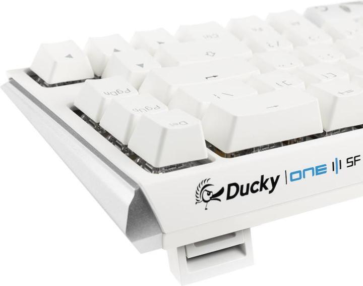 Actual product image Ducky One 3 Classic Black/White Mini Gaming Keyboard, RGB LED - MX-Brown (US) (US, Cable)
