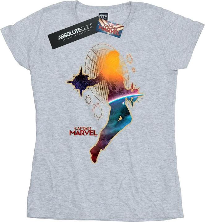 Actual product image Womens/Ladies Captain Nebula Flight Cotton T-Shirt (M)