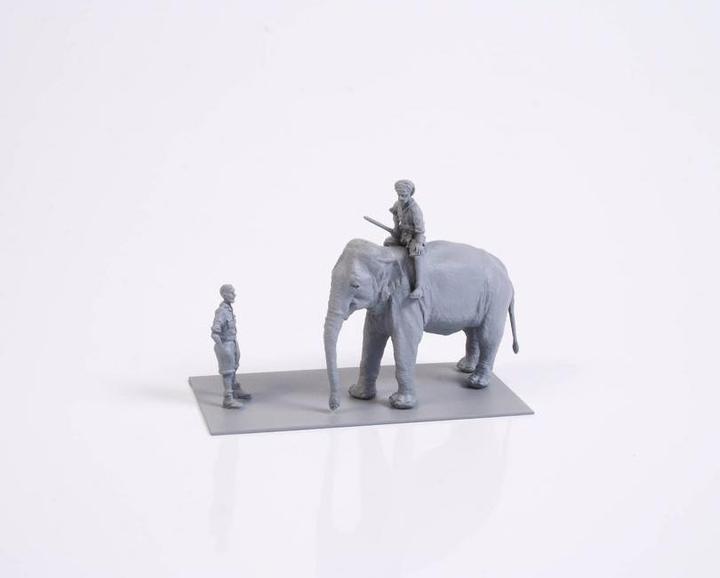 Image du produit CMK Mechanic of India WWII+Elephant with Mahout (2 fig.+elephant)