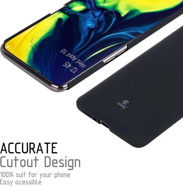 Productafbeelding Crong Gladde Skin Hoesje voor Samsung Galaxy A80/A90 (zwart) (Samsung Galaxy A80, Samsung Galaxy A90 5G)