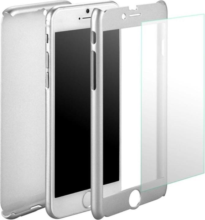 Actual product image König Design Case Mobile Protection for Samsung Galaxy J3 (2017) Case Cover Screen Protector Silver (Samsung Galaxy J3 (2017))