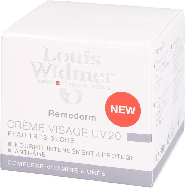 Produktbild Louis Widmer Remederm Gesichtscreme UV parfümiert (50 ml, Tagescreme, SPF 20)