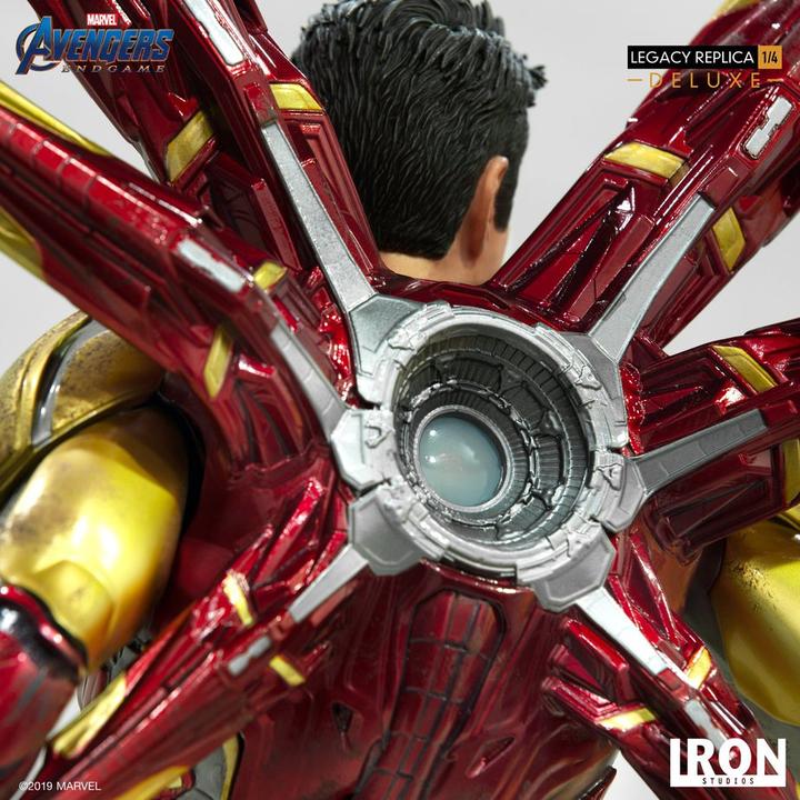 Actual product image Iron Studios Avengers: Endgame Legacy Replica Statue 1/4 Iron Man Mark LXXXV Deluxe Version 84 cm