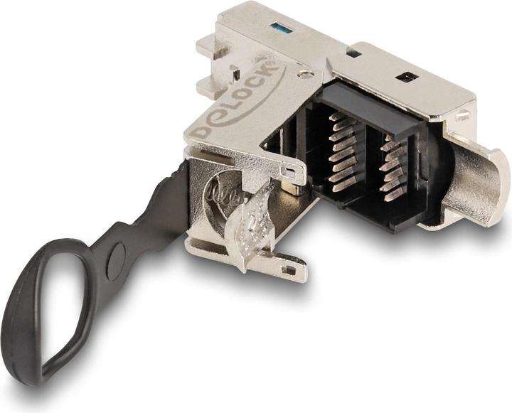 Produktbild Delock RJ45 Stecker feldkonfektionierbar Cat.6A mit Push und Pull Lasche werkzeugfrei (Netzwerkkabel Stecker)