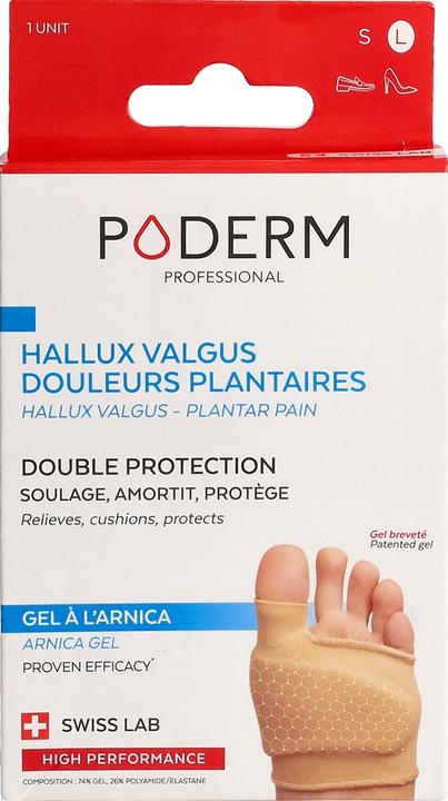 Produktbild Poderm Doppelschutz für Hallux Valgus Ballenzeh & Fusssohlenschmerzen (Druckentlastung, 202.50 ml)