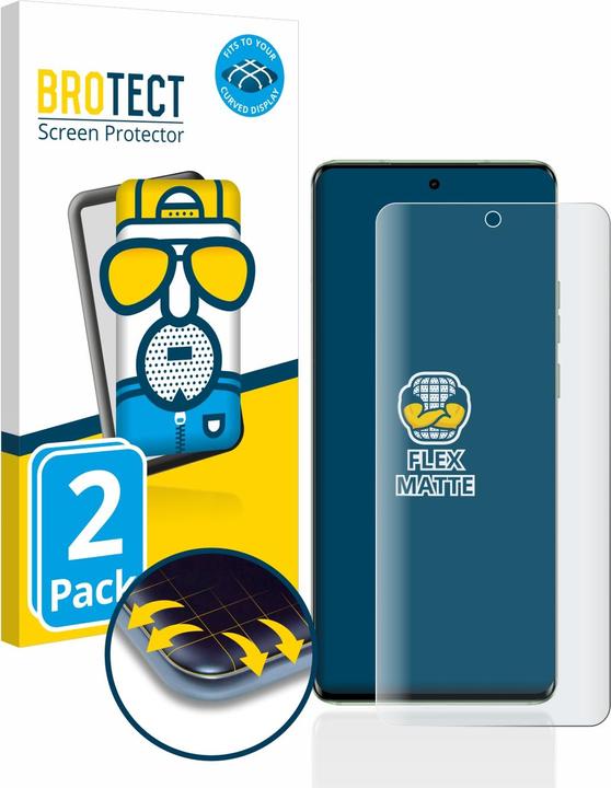 BROTECT Full-Cover Displayschutz Matt (2 Stück, Motorola Edge 40)