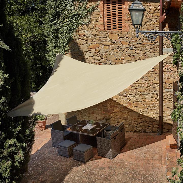 Image du produit tectake Voile d'ombrage (4 x 4 x 4 m)