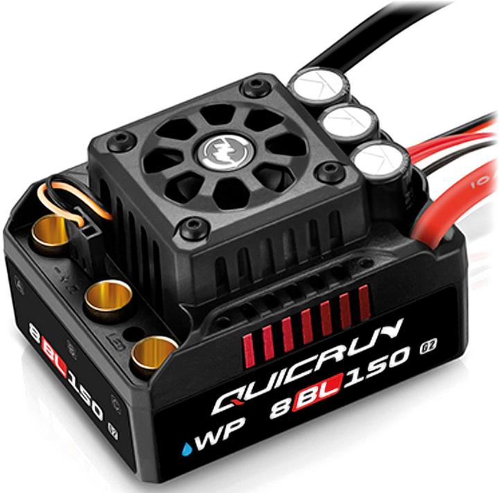 Actual product image Hobbywing QuicRun WP8BL150 G2 Brushless ESC 150A 3-6s for 1/8th scale