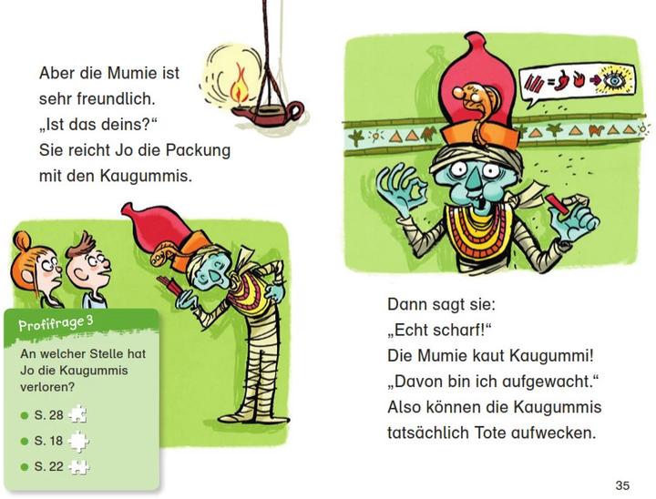 Produktbild Duden Leseprofi – Ein Kaugummi für die Mumie, 1. Klasse (Deutsch, Christian Tielmann, Alexander von Knorre, 2019)