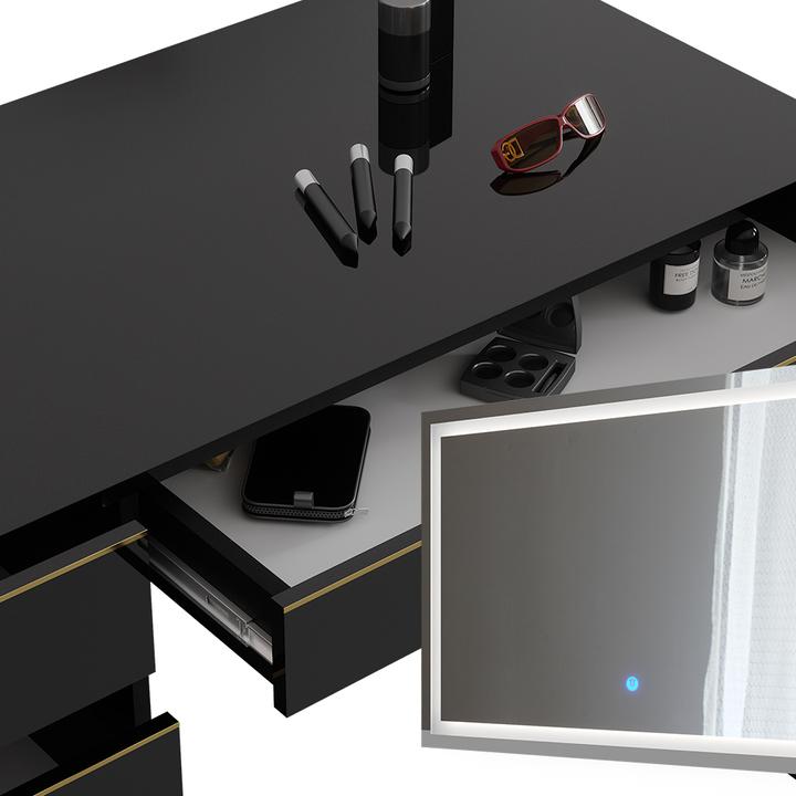 Actual product image Vicco Sherry with lighting (120 x 75 x 55 cm)