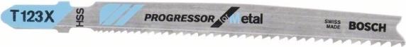 Actual product image Bosch Professional Zubehör PRO Metal thick and thin T123XF jigsaw blade, 100 mm, 25 pcs.