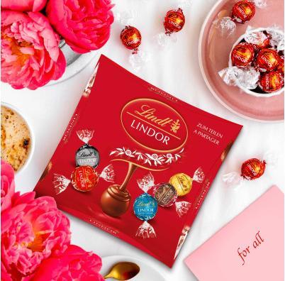 Actual product image Lindt Lindor balls sharing box (298 g)