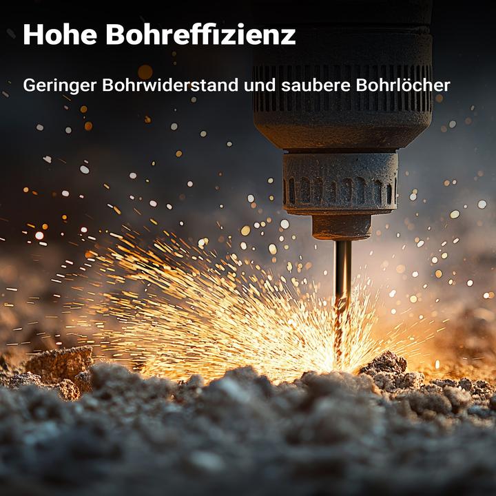 Produktbild Wiltec SDS Bohrer 3tlg Ø12/16/24 mm 1000mm Länge Hammerbohrer Durchbruchbohrer (12 mm, 24 mm, 16 mm)