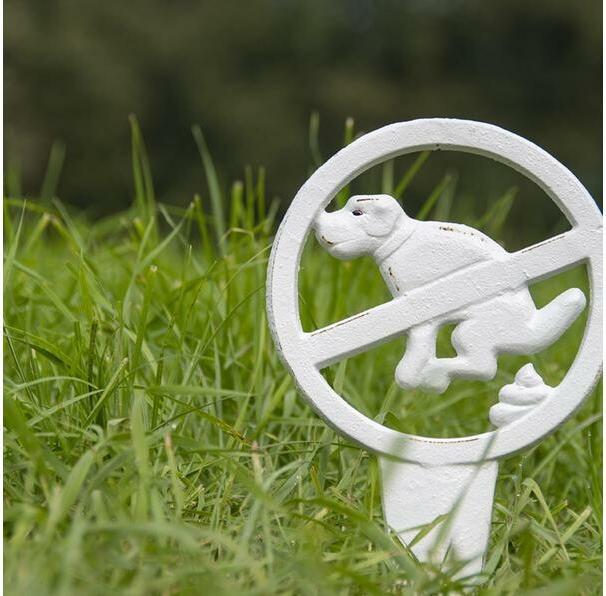 Produktbild Esschert Design Gartenstecker Kein Hundeklo 30.1, Weiss