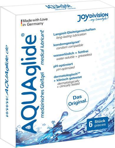 Image du produit Joydivision Original AQUAglide neutral" 6x3ml gel lubrifiant universel neutre (18 ml)