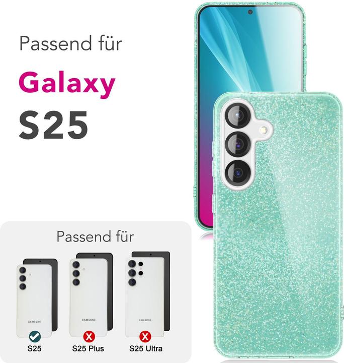 Image du produit Nalia ShinePop - Stabile Glänzende Glitzer Hülle - Glamour Glitter Cover (Samsung Galaxy S25)