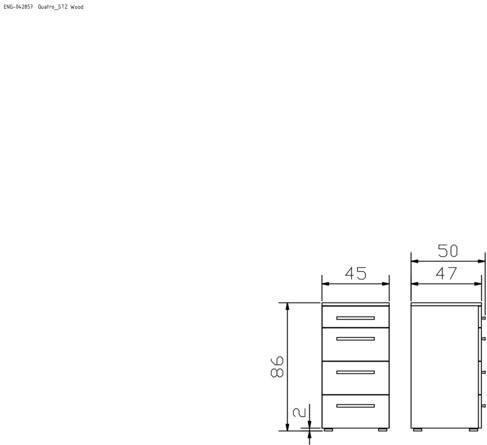 Actual product image Hasena Quatro (45 x 50 x 86 cm)