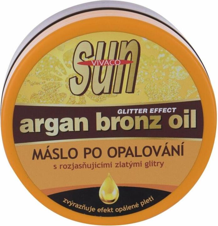 Vivapharm Soleil Huile d'argan bronzante Maslo Po Opalovani S Rozjasnujicimi Zlatymi Glitry 200ml (Gel, 200 ml)