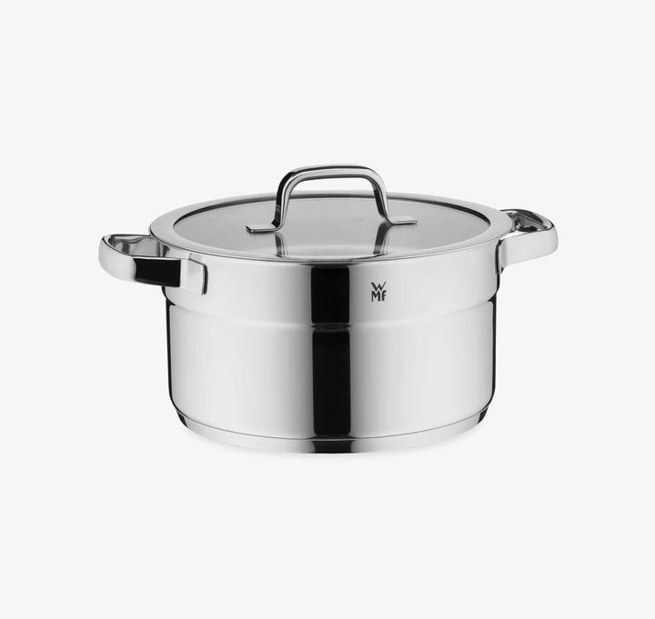 Image du produit WMF Compact Cuisine Marmite à soupe 24 cm avec couvercle (24 cm, Casserole, Acier inoxydable)