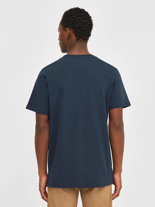 Produktbild KnowledgeCotton Apparel Badge Tee Total Eclipse (L)