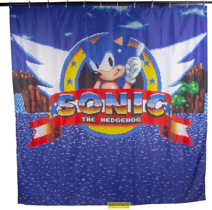 Image du produit Fizz Creations Sonic le rideau de douche hérisson classique (180 x 180 cm)