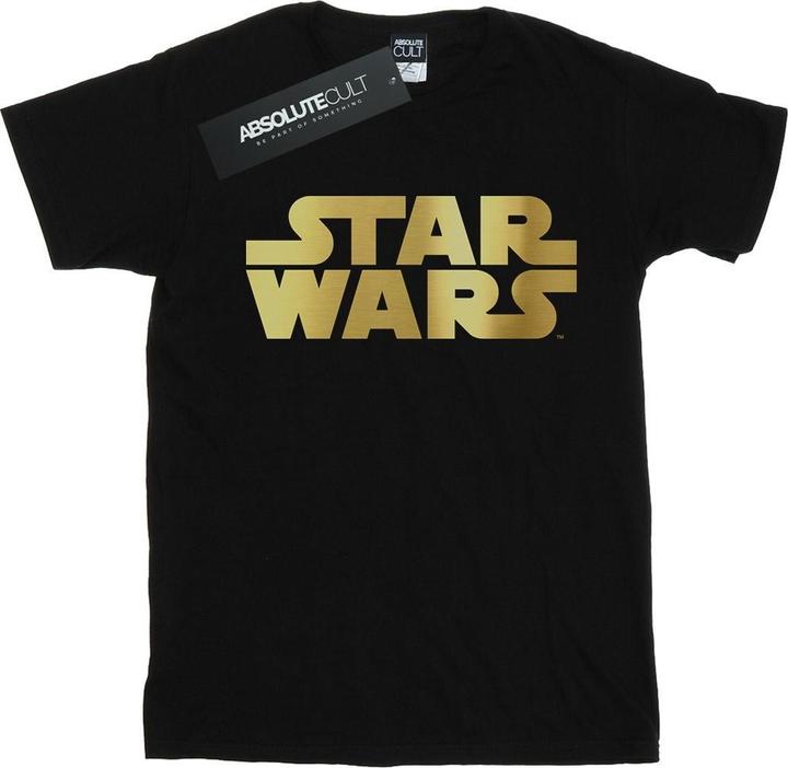 Immagine prodotto Star Wars Gold Logo Maglietta Ragazzi (152, 158)