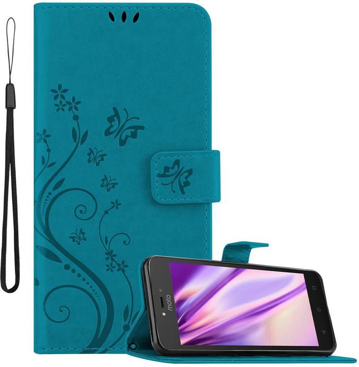 Productafbeelding Cadorabo Bloemen Boekomslag (Motorola Moto C)