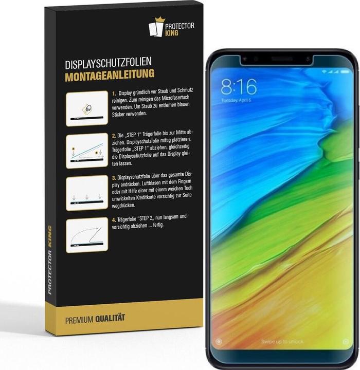Produktbild Protectorking 6x Premium Displayschutzfolie 3D KLAR (6 Stück, Xiaomi Redmi 5 Plus)