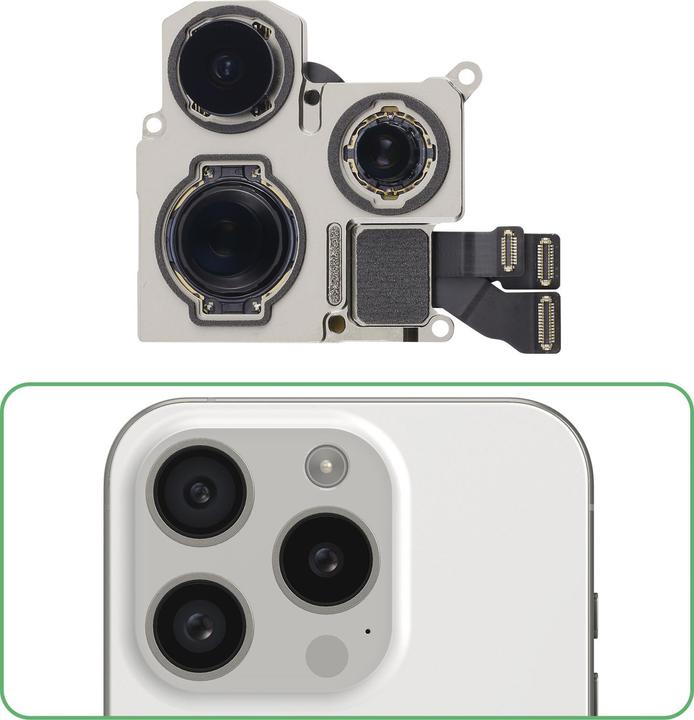 Actual product image Relife Rear camera spare part (iPhone 15 Pro)