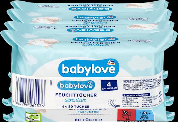 Immagine prodotto dm babylove Salviette umidificate sensibili (320 Pezzo/i)