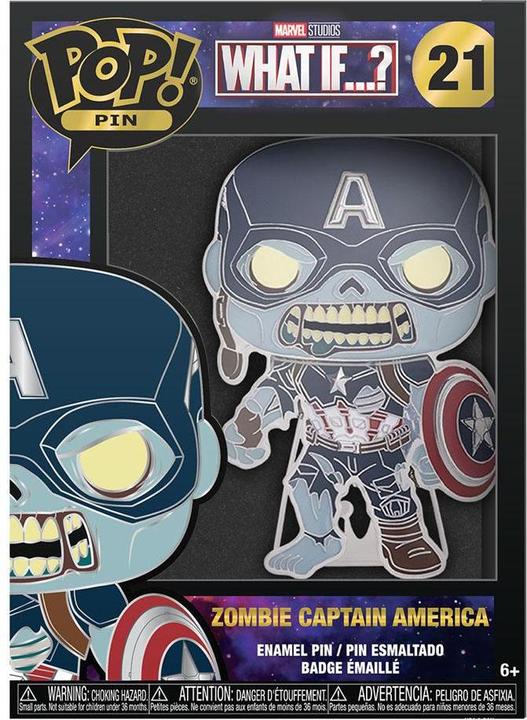 Immagine prodotto Funko POP! Pin! Marvel What If : Zombie Captain America (21)